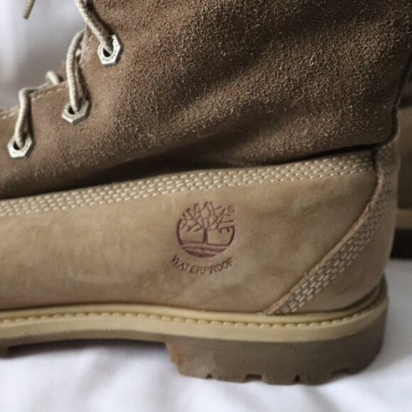 Timberland‎ Womens Brown Teddy Fold Lace Up Waterproof Outdoor Lined Roll Boots - Picture 7 of 9
